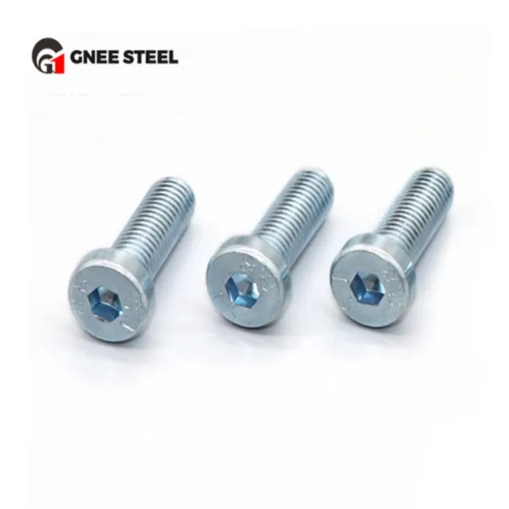 DIN7984 fehér kék horganyzott hatlapfejű csavarok